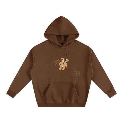 “Torn Teddy” Oversize Fleeced Hoodie
