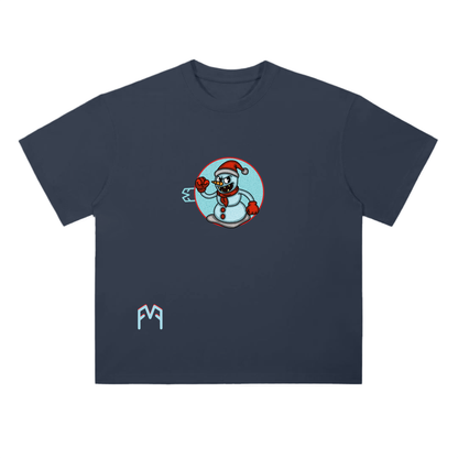 “Man Of Snow” Drop Shoulder  T-Shirt