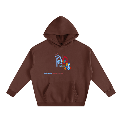 “Super Teddy” (X-Ray) Oversize Fleeced Hoodie