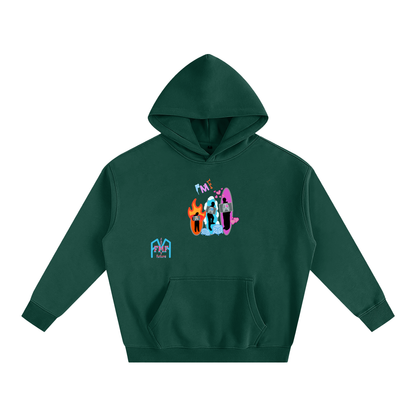 “Silhouettes” Oversize Fleeced Hoodie