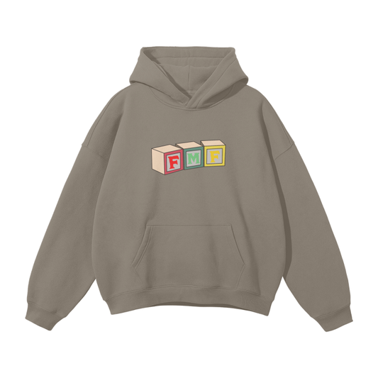 “Building Blocks #2” Oversized Fleece Hoodie