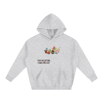 “Yr 1” (Red) Oversize Fleeced Hoodie