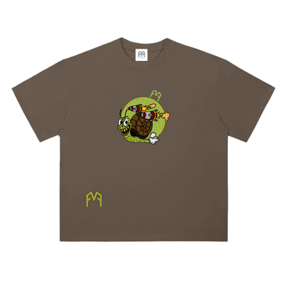 “Snail Trail” Drop Shoulder T-Shirt