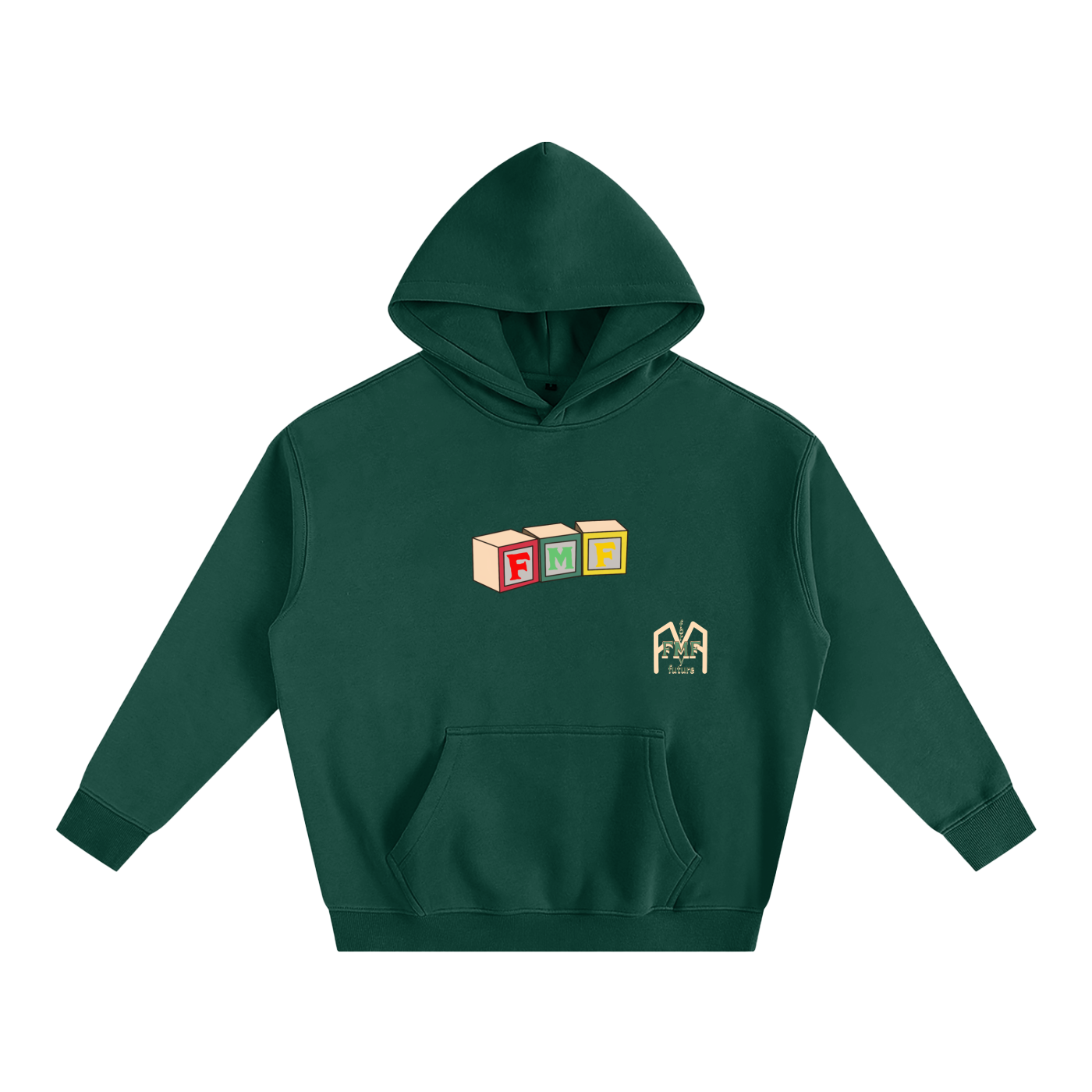 “Building Blocks #2” Oversize Fleeced Hoodie