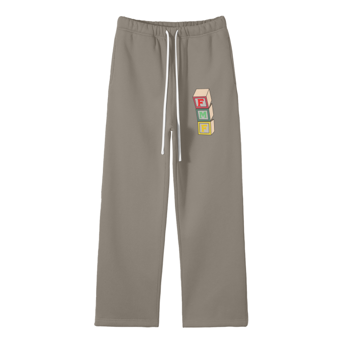 “Building Blocks” Fleece Straight Leg Pants