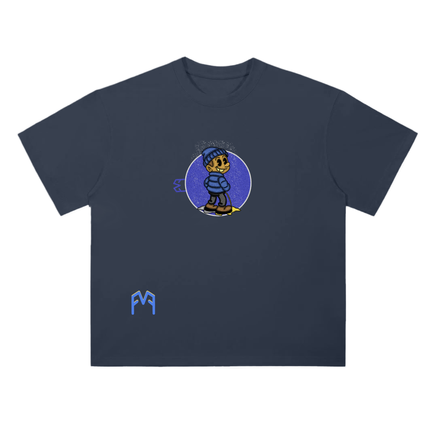 “Coloured Snow” Drop Shoulder T-Shirt