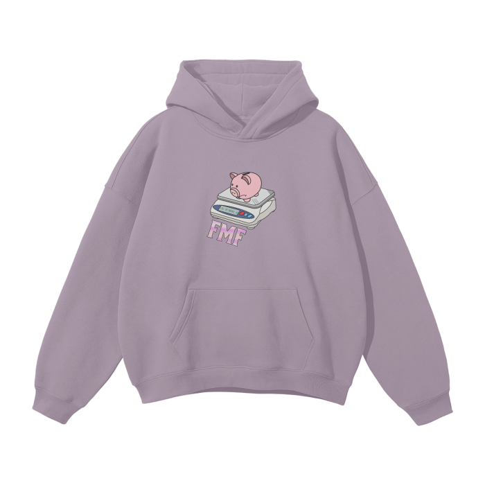 “Poor Piggy” Oversized Fleece Hoodie