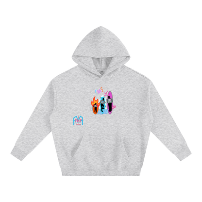 “Silhouettes” Oversize Fleeced Hoodie