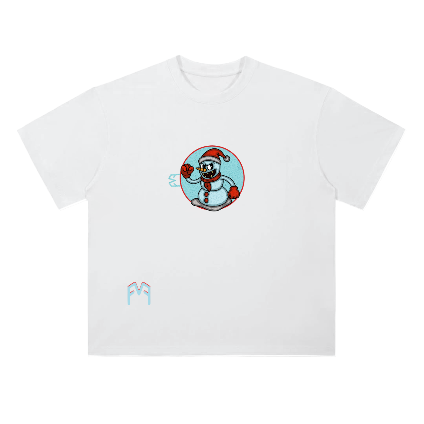 “Man Of Snow” Drop Shoulder  T-Shirt