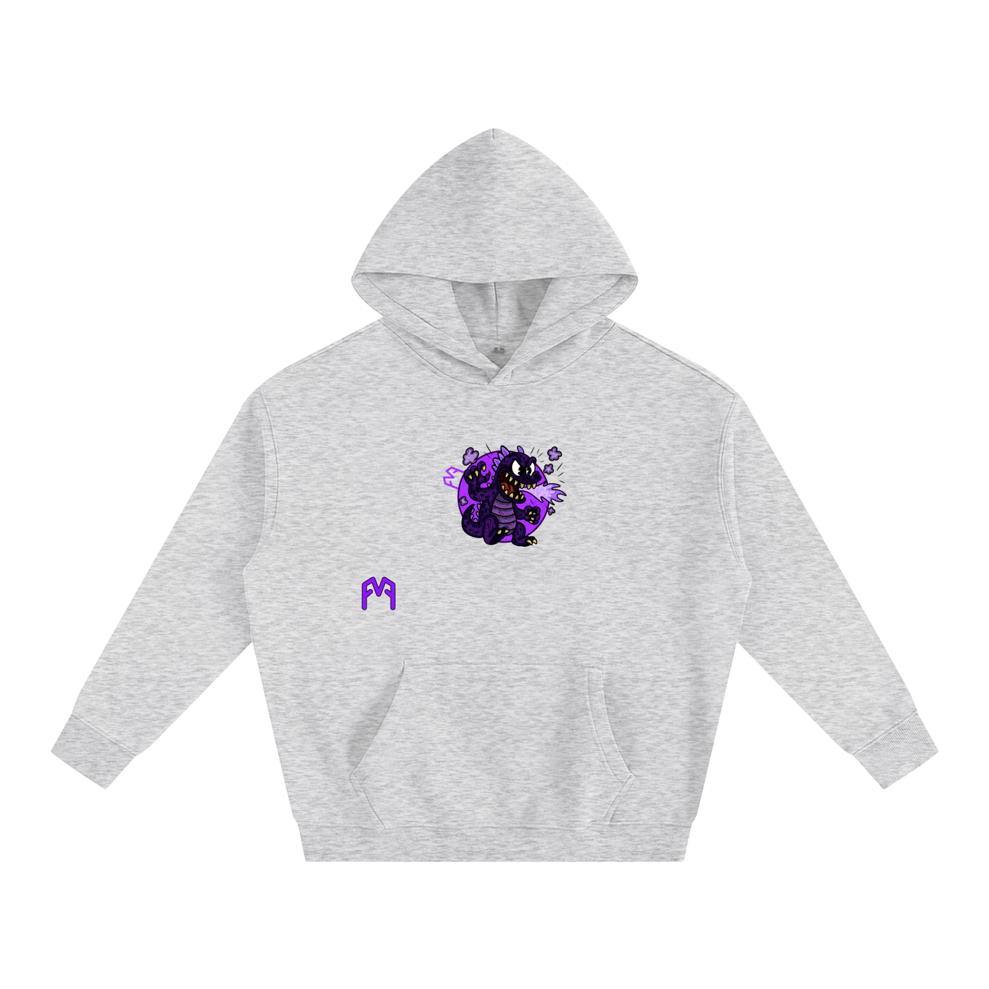 “Atom-Breath Menace” Oversize Hoodie