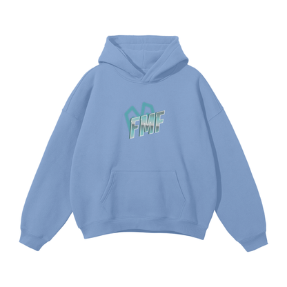 “FMF Shadows” (Blue) Oversized Fleece Hoodie