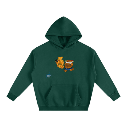 “Hungry Duo” Oversize Fleeced Hoodie