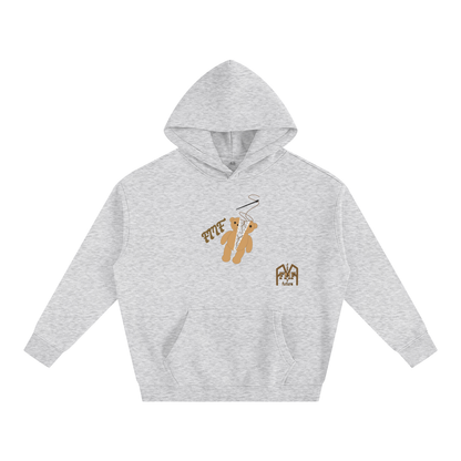 “Torn Teddy” Oversize Fleeced Hoodie