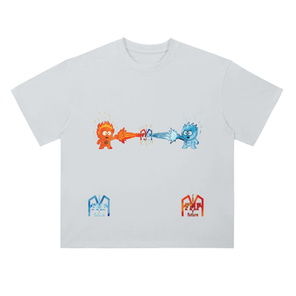 “Hot n’ Cold” Drop Shoulder T-Shirt