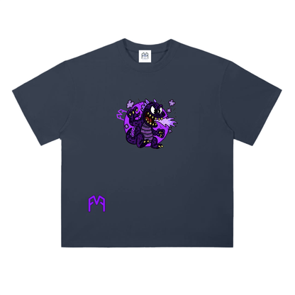 “Atom-Breath Menace” Drop Shoulder T-Shirt