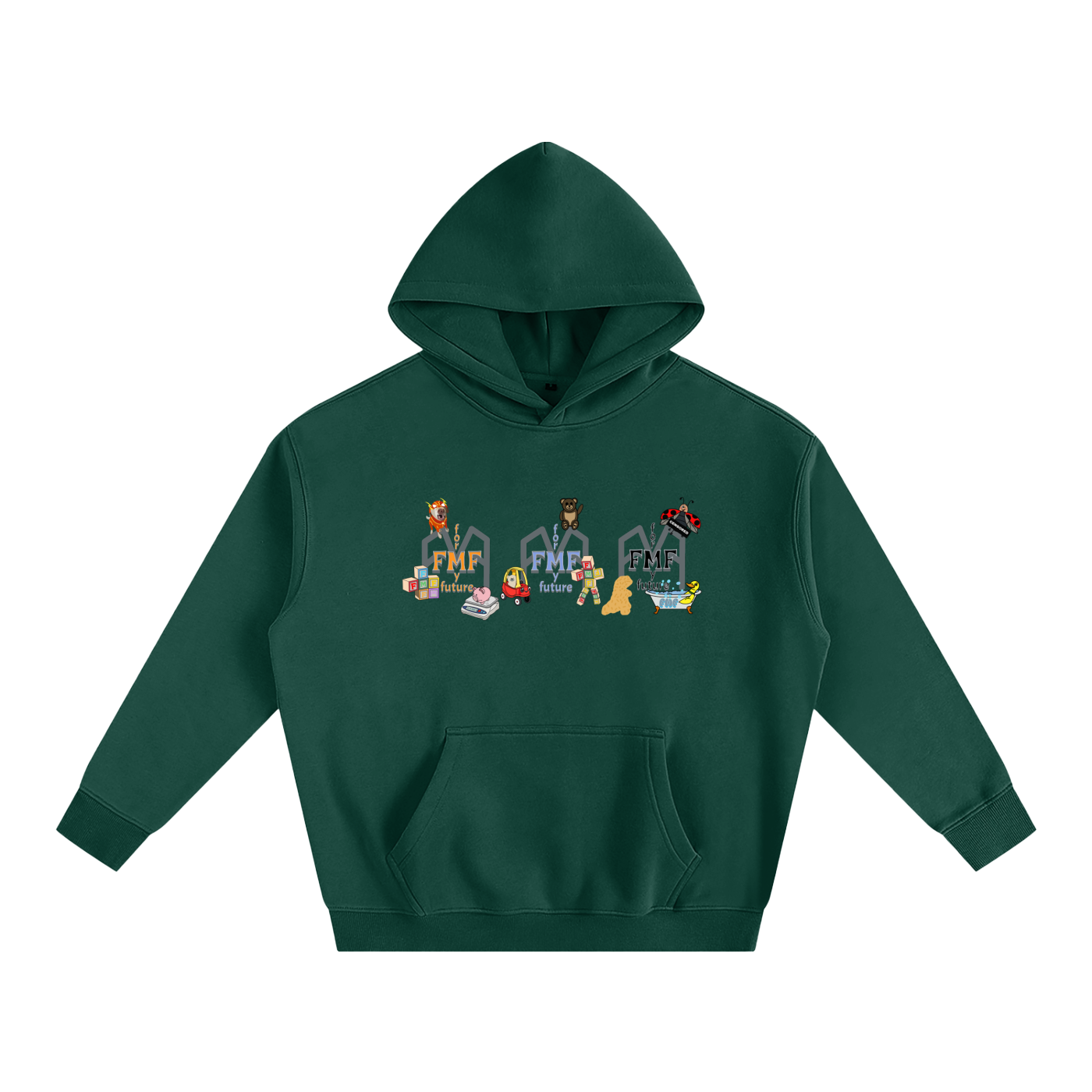 “Seeing 3” Oversize Fleeced Hoodie