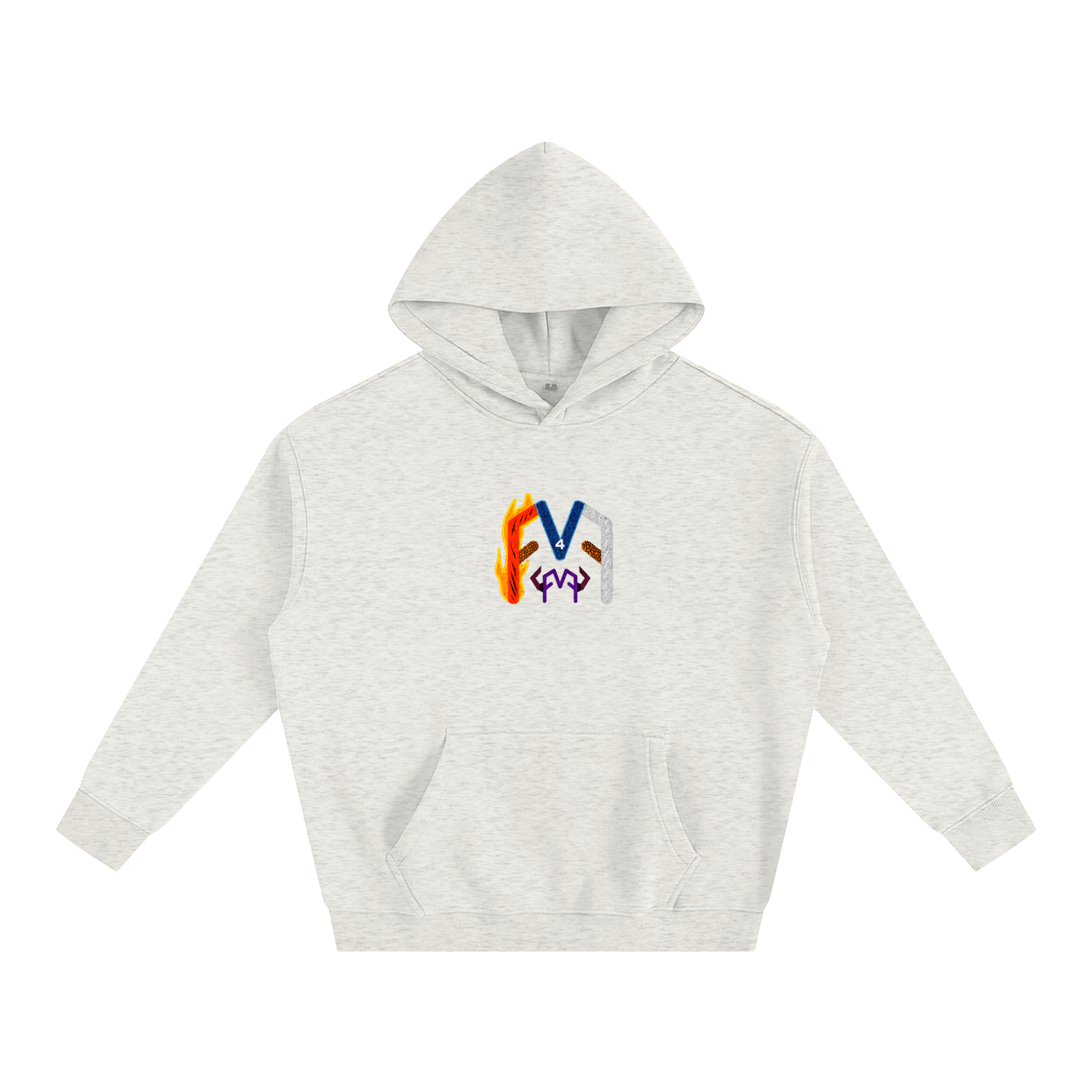 “Cosmic Rays” Oversize Fleeced Hoodie