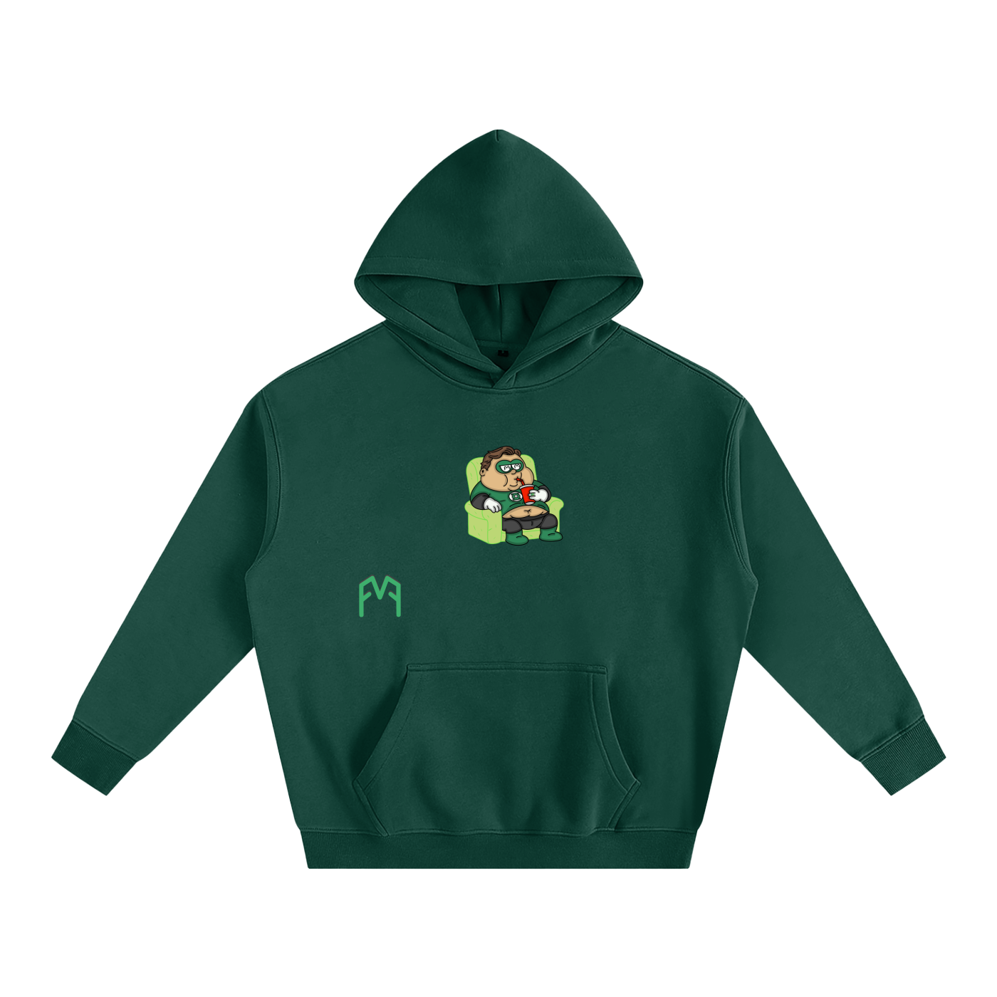 “Green Recliner” Oversize Hoodie