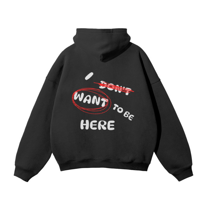 “IDWTBH” Oversized Fleece Hoodie