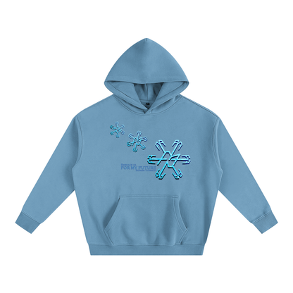 “Snowflakes” Oversize Fleeced Hoodie