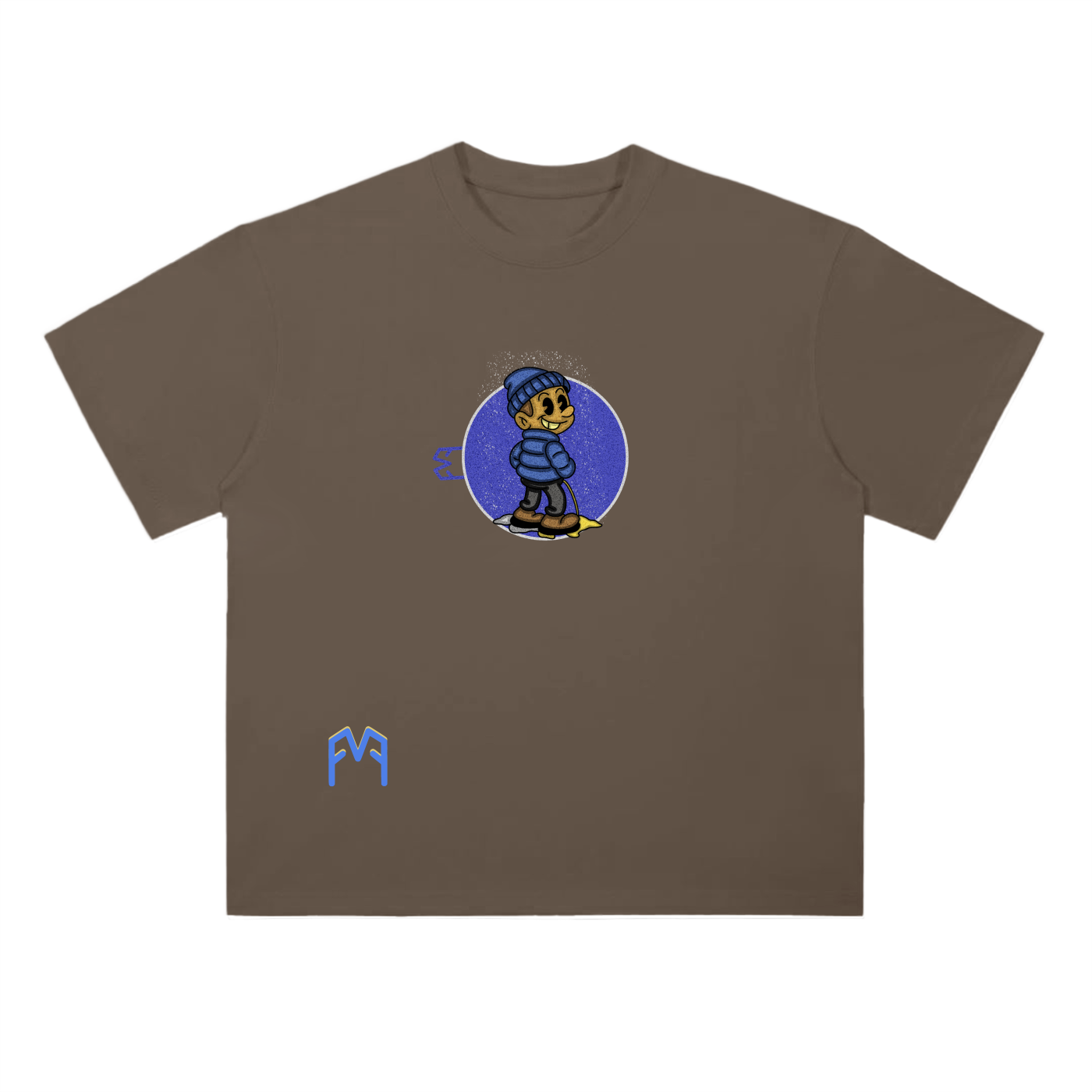 “Coloured Snow” Drop Shoulder T-Shirt
