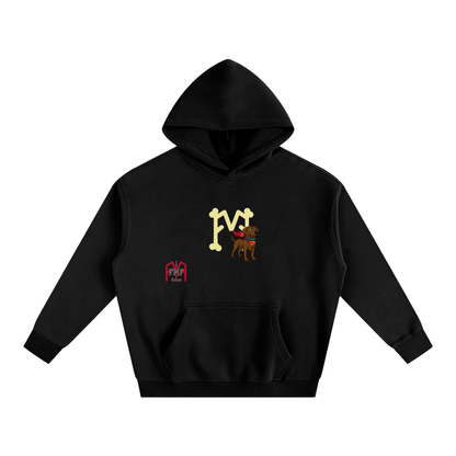 “Super Dog” Oversize Fleeced Hoodie