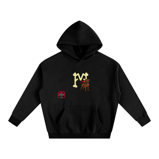 “Super Dog” Oversize Fleeced Hoodie