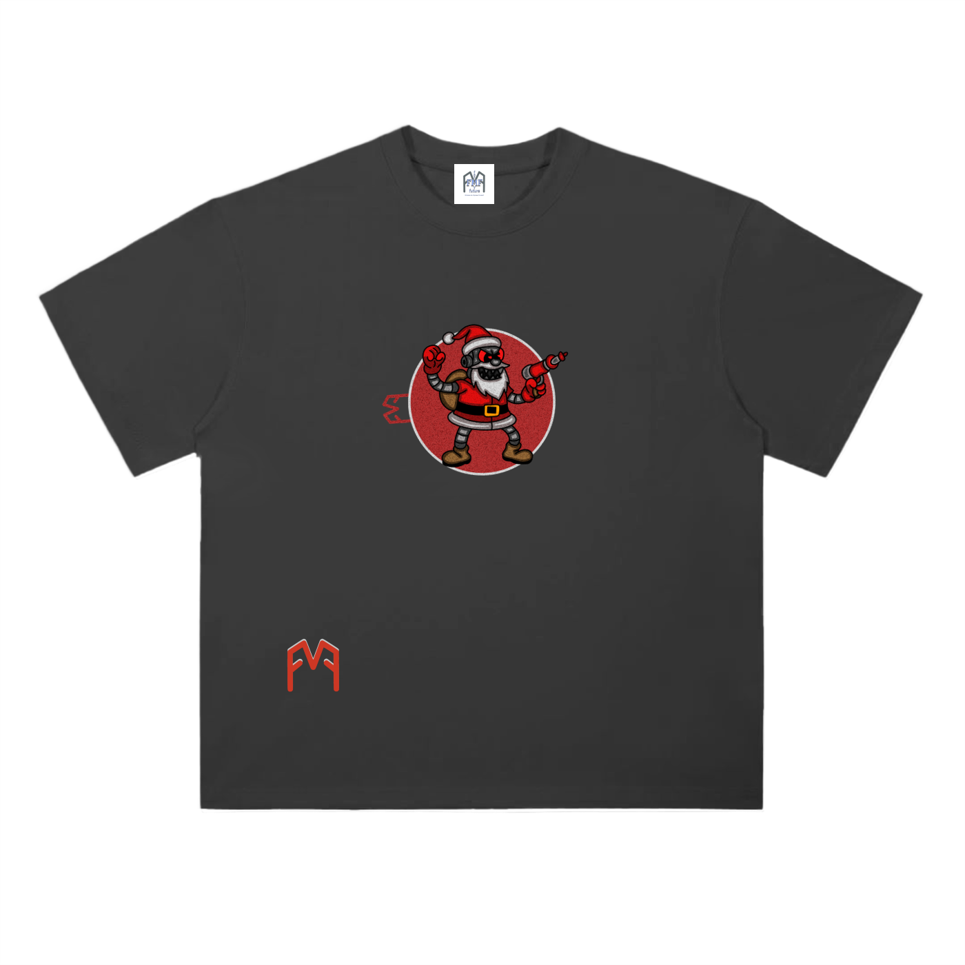 “Robo Santa” Drop Shoulder T-Shirt