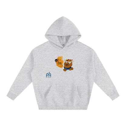 “Hungry Duo” Oversize Fleeced Hoodie