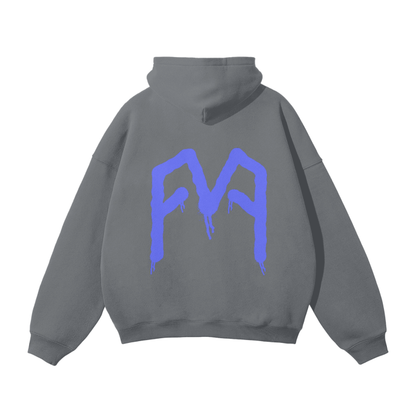 “Graffiti” (Blue) Oversized Hoodie