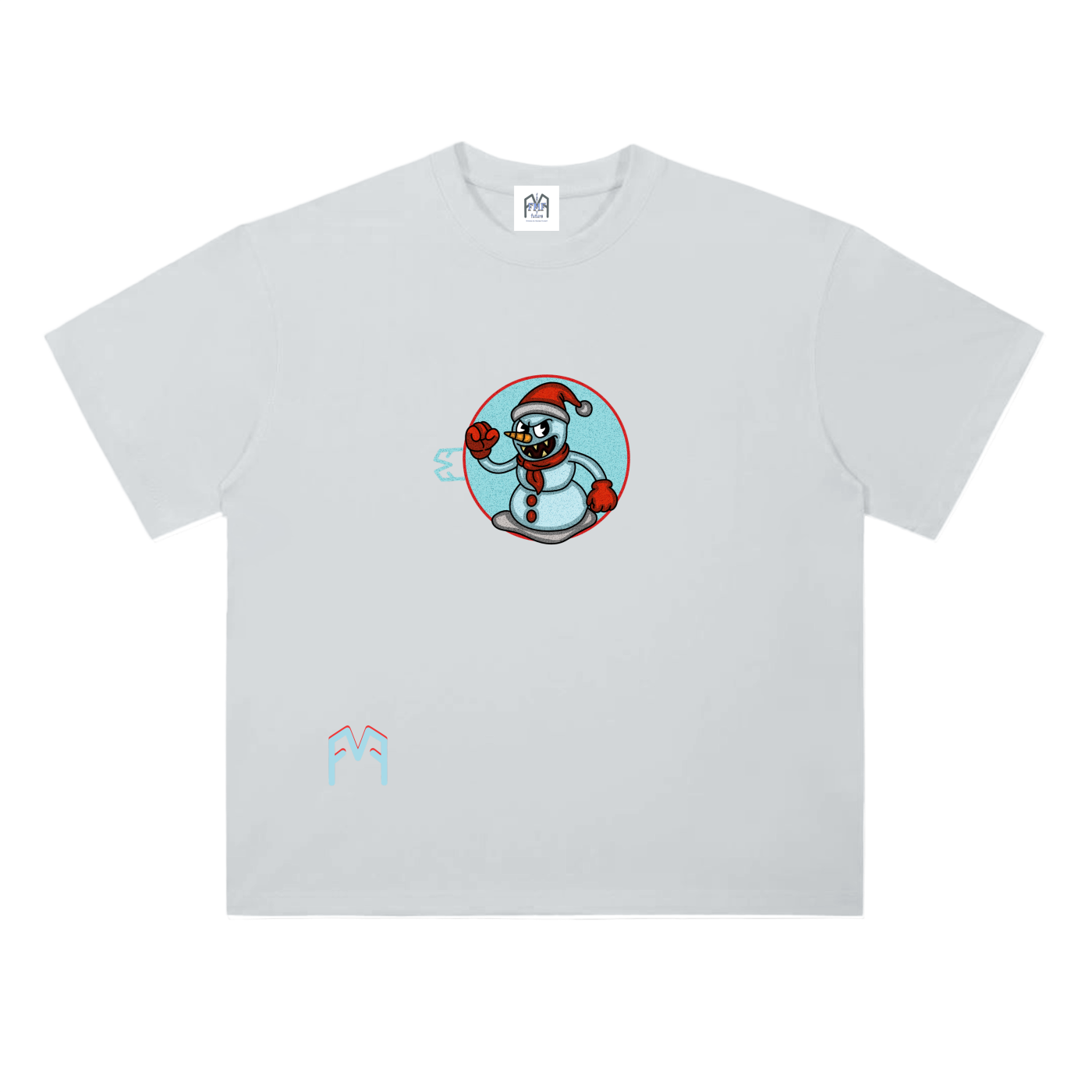 “Man Of Snow” Drop Shoulder  T-Shirt