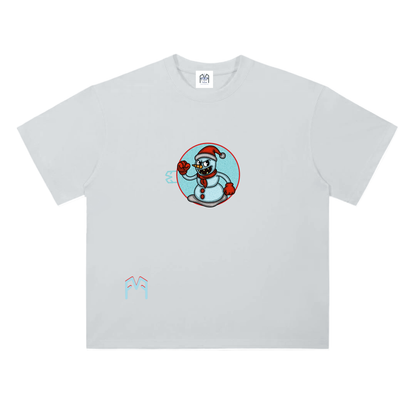 “Man Of Snow” Drop Shoulder  T-Shirt