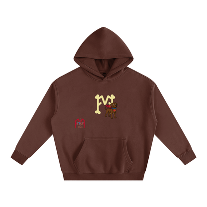 “Super Dog” Oversize Fleeced Hoodie