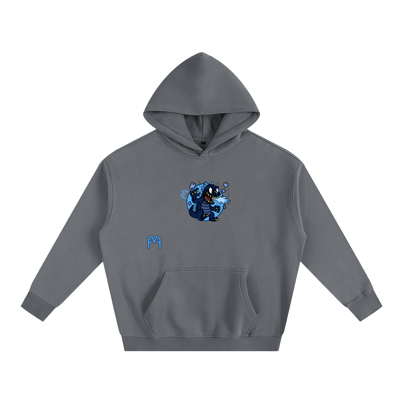 “Atom-Breath Menace” Oversize Hoodie