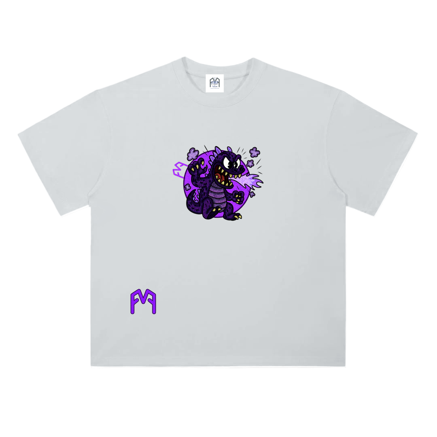 “Atom-Breath Menace” Drop Shoulder T-Shirt