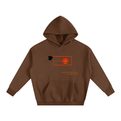 “The Future Is Bright” Oversize Fleeced Hoodie